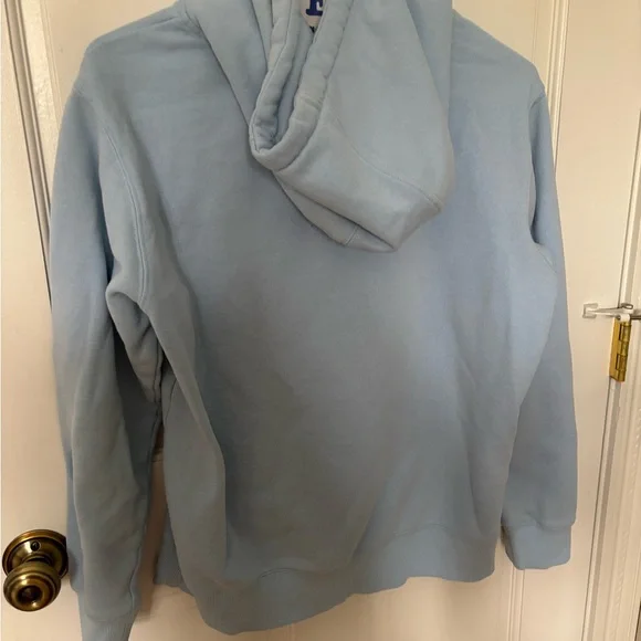 GOAT USA Light Blue Hoodie with Embroidered Design - Picture 2 of 5
